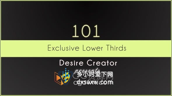 AE模板-101 Text Animation 文字标题动画视频字幕效果