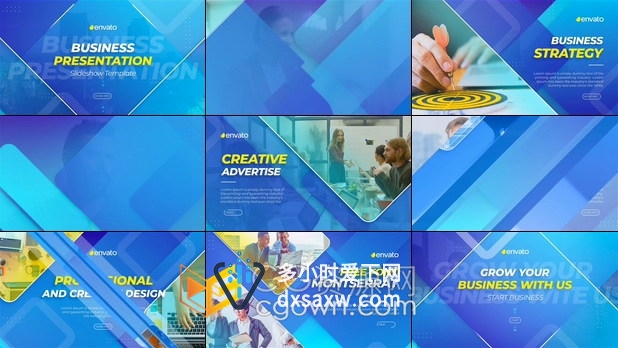 AE模板-公司全球业务幻灯片分析企业商业计划战略咨询机构团队领导宣传片