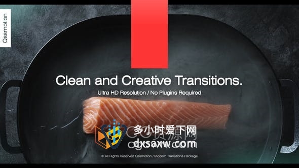 AE模板-16种磨沙玻璃图形动画效果视频转场制作
