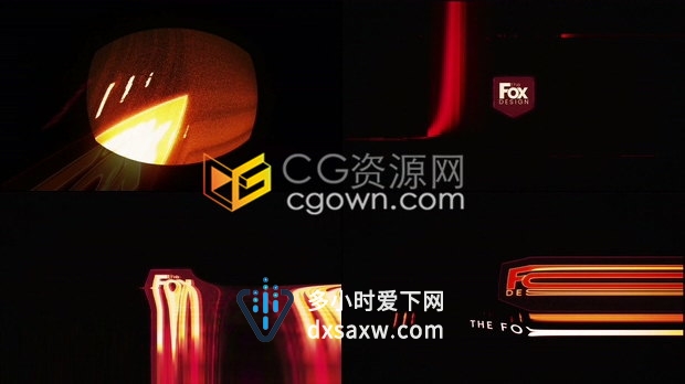AE模板制作损坏数字失真像素拉伸变形毛刺故障动画LOGO片头