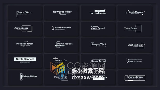 AE模板-现代公司商务视频字幕文字标题动画25组效果