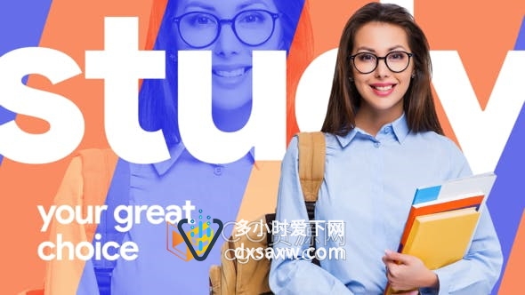 AE模板-开放在线教育培训留学机构师资团队介绍宣传广告