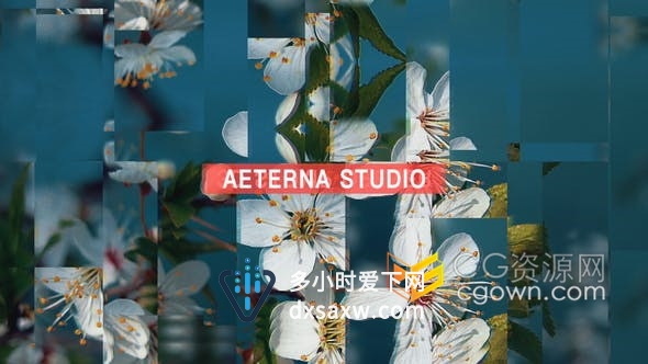 AE模板-错位滑动3D动画转场效果动感节奏视频片头制作