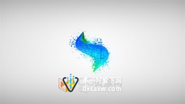 AE模板-粒子汇聚特效动画标志视频片头Particle Logo Reveal