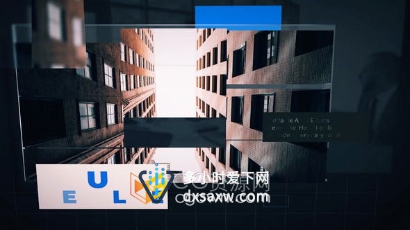 AE模板-数码电子幻灯片企业建筑餐厅介绍信息技术宣传视频