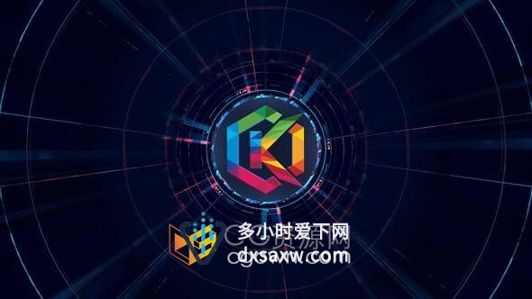 AE模板-电视广播演播室新闻头条开幕ID视频片头动画