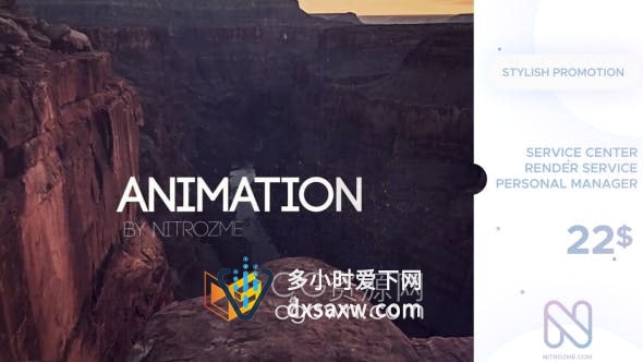 AE模板-旅行幻灯片魅力模特照片拍摄新潮时尚电视节目活动简介视频