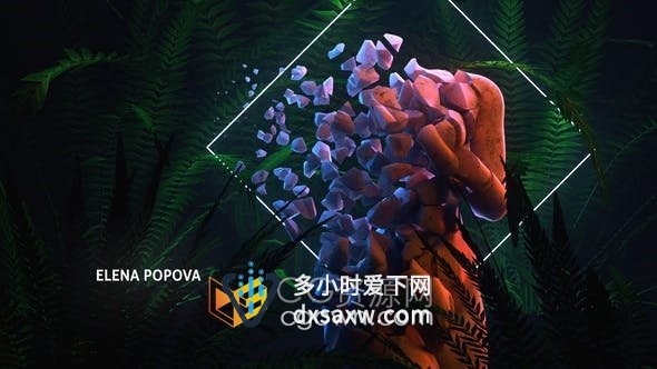 Destructive Sculpture Titles雕塑破碎场景介绍标题视频-AE模板