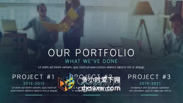AE模板-商业介绍公司市场营销演示时间线介绍现代企业宣传片视频