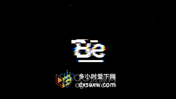 制作4K Search Glitch Logo抽搐RGB分割故障冲击动画效果工程-AE模板