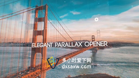 AE模板-故障动画视差鼓舞人心介绍预告片图片动画视频效果制作