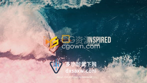 AE模板-实用流畅图片切换视差效果展示城市旅游高清唯美视频宣传片头