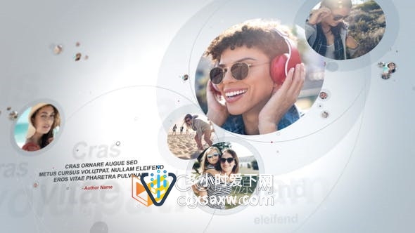 AE模板-家庭联系人关系人物图网络科技公司介绍视频宣传