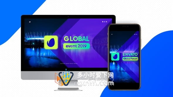 AE模板-商业会议企业事件介绍演讲者职称介绍幻灯片视频