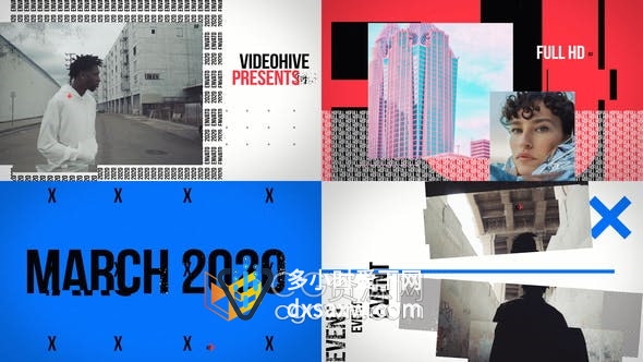 AE模板-都市风格开场白动感视频片头Urban Style Opener