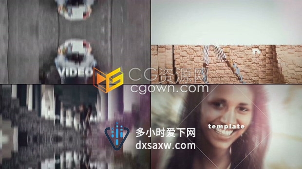 AE模板制作现代动感设计风格开场视频宣传片头动画工程