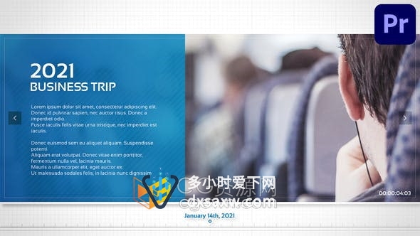 AE与PR模板-公司时间表介绍宣传企业视频Company Timeline