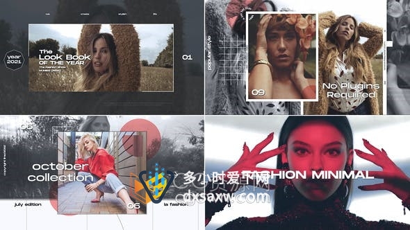 AE模板-Fashion Opener时尚动感创意视频片头动画制作
