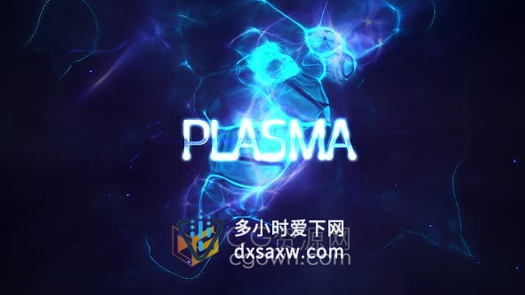 AE模板-能量光线粒子场景动画晚会宣传片头视频