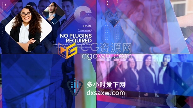 AE模板-商业论坛商务活动聚会录像创意团队视频医疗咨询机构演示幻灯片