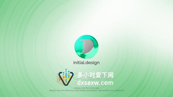圆形旋转元素仪表盘动画演绎LOGO视频片头效果制作-AE模板