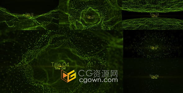 AE模板-12组粒子特效场景介绍宣传视频开场片头动画