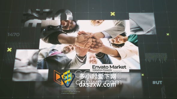 现代商业宣传片技术公司商务会议业务展示企业发展时间线开场幻灯片-AE模板