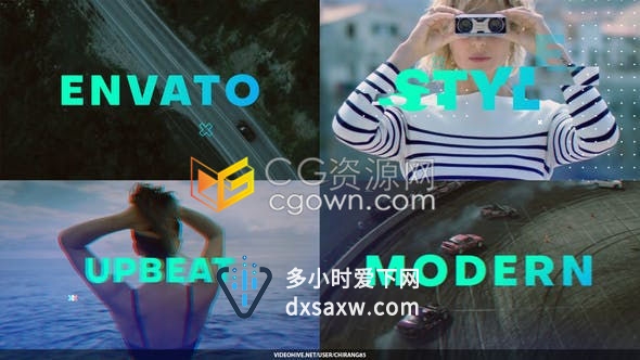 AE模板-快速动态开场介绍视频品牌魅力现代时尚体育运动宣传片头