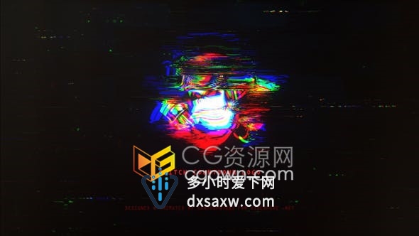 RGB拆分像素化流媒体展示数字倒计时电子竞技故障标志片头-AE模板