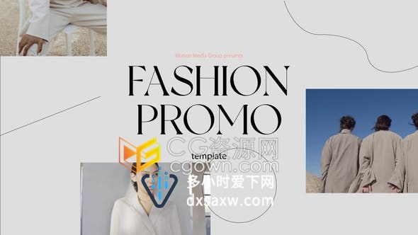 清新浪漫优雅活力时尚宣传片服装商品在线促销广告-AE模板