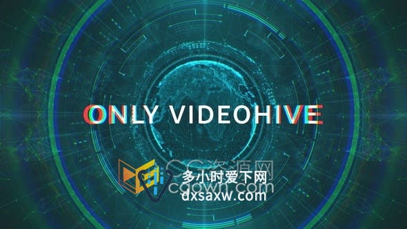 HUD效果标题开场快速转场动作电影4K宣传预告片-AE模板