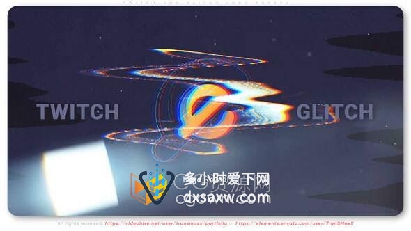 AE模板-电子竞技视频游戏流媒体视频直播平台LOGO宣传片头