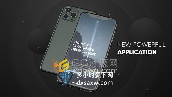 AE模板-使用Phone 11 Pro模型APP应用演示有12组3D场景动画