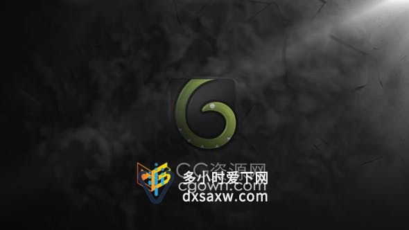LOGO撞击混凝土裂缝破碎演绎标志视频片头动画效果-AE模板
