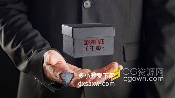 AE模板-4K分辨率你手中掌握魔法礼品盒转变成文字LOGO动画片头