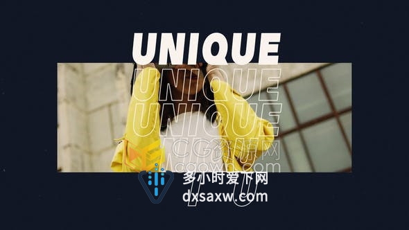 时尚介绍短片城市街头体育美女vlog视频动画开场-AE模板