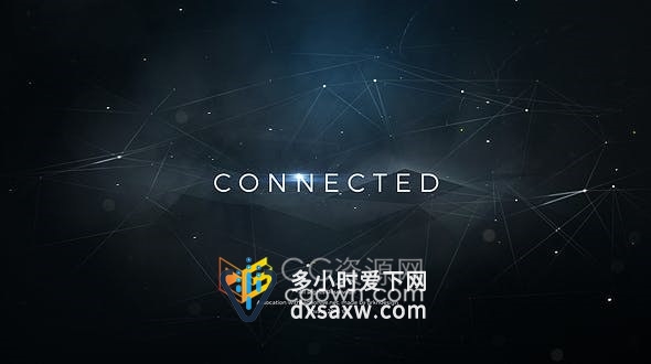 粒子联网烟雾场景介绍文字动画电影预告片制作工程-AE模板