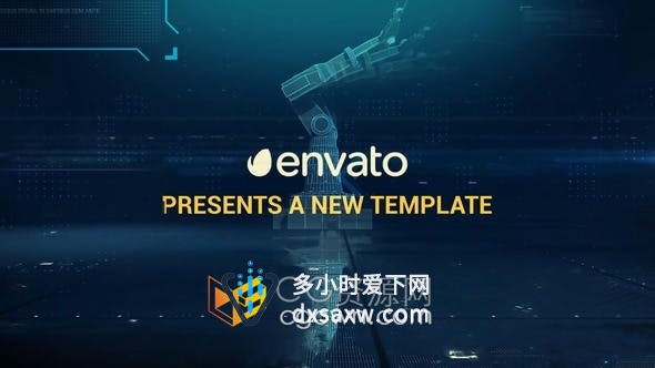 AE模板-IT数字幻灯片数字通信数据信息工业现代公司宣传片视频