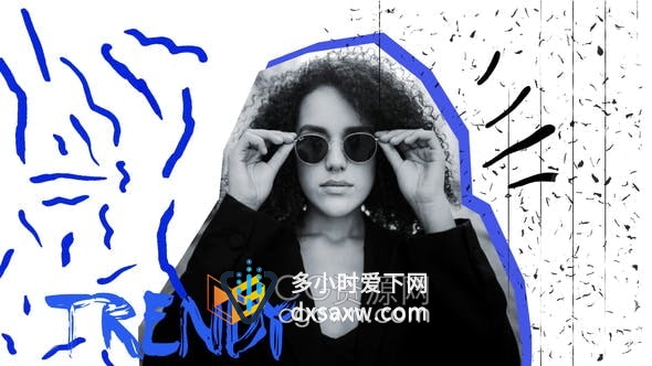 AE模板-时尚开场白社交媒体推广品牌宣传广告视频片头
