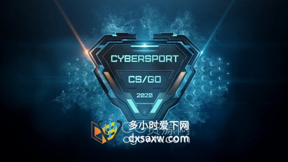 AE模板-电子竞技CS赛博游戏电视网络传播体育频道包装