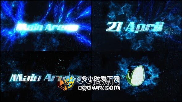 AE模板-爆炸粒子特效动画LOGO视频片头