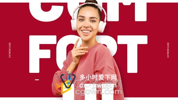 创意图文排版动画快速动态时尚宣传片头开场视频效果制作-AE模板