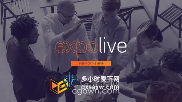 现场赛事在线活动主题演讲公司业务演示时尚宣传动画-AE模板