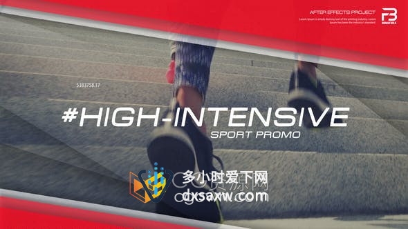 AE模板-锻炼运动体育赛事健身房宣传介绍视频Sport Promo