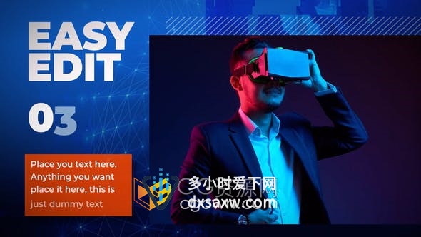 AE模板-Flow Slideshow现代网络公司新型技术产品发布宣传介绍视频