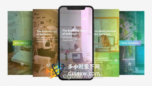 AE模板-手机竖屏小视频活动宣传包装会议研讨会介绍动画效果