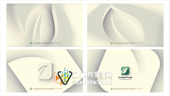 AE模板-生态环境森林新鲜花园宣传介绍LOGO视频片头