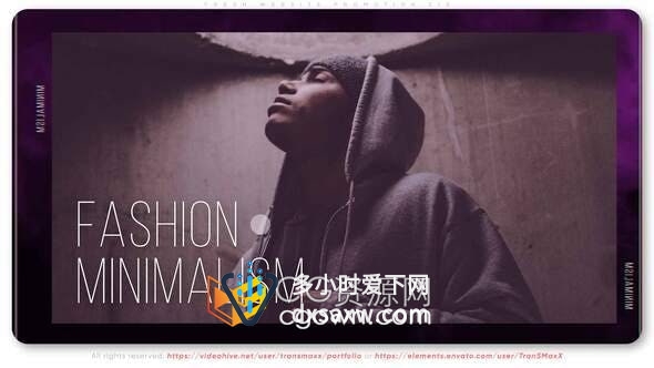 AE模板-制作时尚市场现代活动宣传片视频动画Fashion