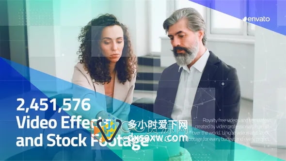 AE模板-企业幻灯片品牌宣传介绍现代模块化演示产品时间线视频