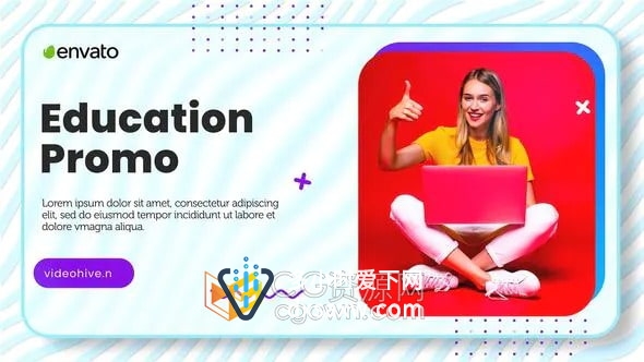AE模板-在线教育宣传片大学学习中心课程教育活动推广视频